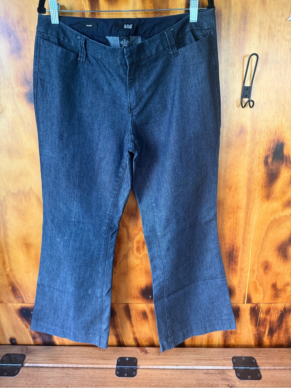 a.n.a Navy Conductor Style Wide-Leg Jeans